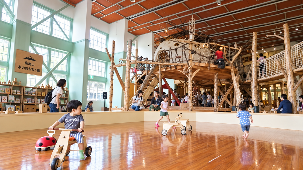 由利本荘市の鳥海山 木のおもちゃ館