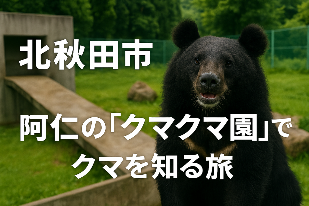 北秋田市 阿仁の”クマクマ園”でクマを知る旅 - まるっとAKITA!秋田の